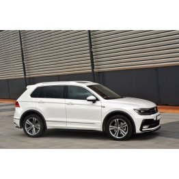 Накладки сплиттеры на пороги на Volkswagen Tiguan II R-Line